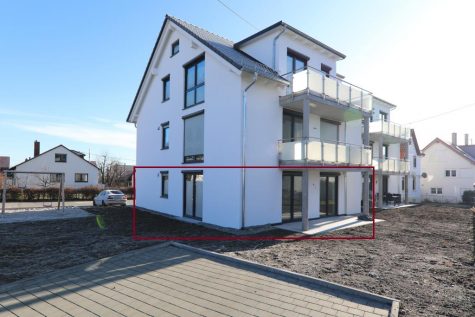 Familienfreundliche Neubau-Erdgeschosswohnung mit Terrasse und Gartenanteil, 72770 Reutlingen, Erdgeschosswohnung